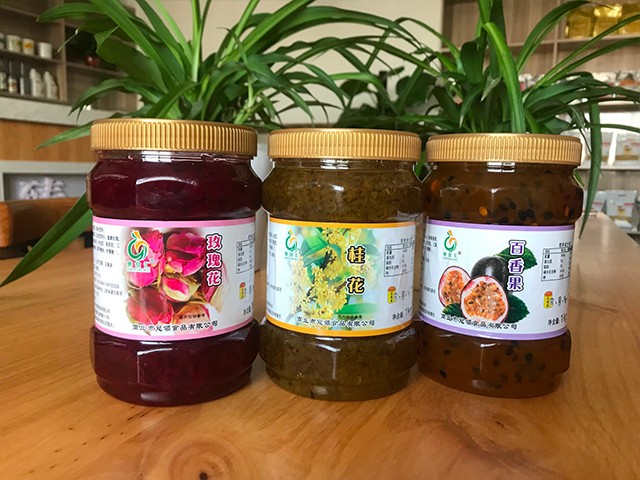 玫瑰花花茶、桂花花茶、百香果花茶