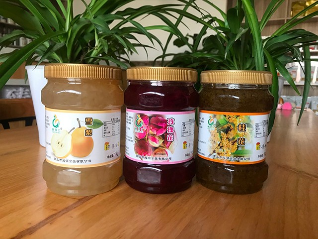 雪梨花茶、玫瑰花花茶、桂花花茶